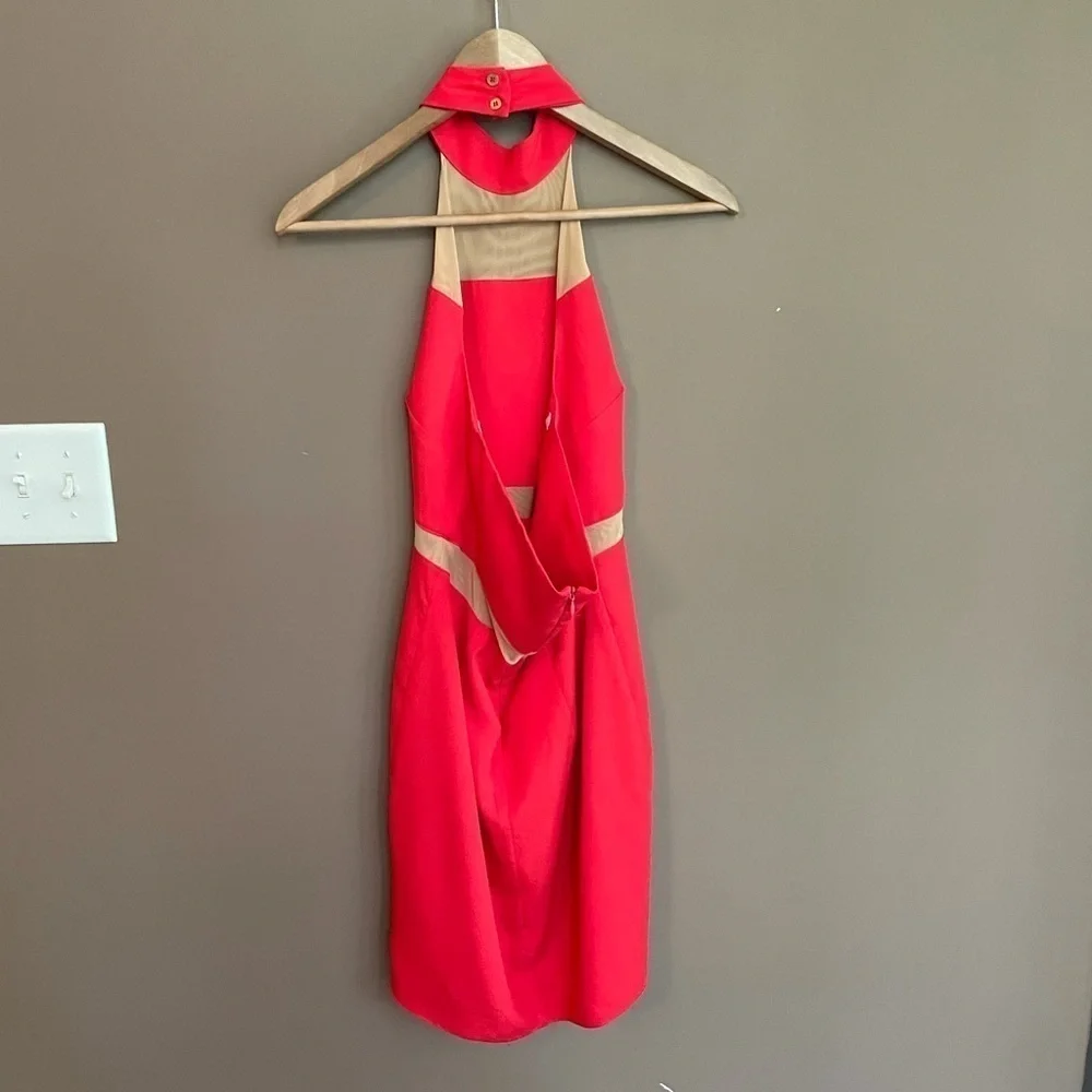 Naven x Revolve Paneled Peekaboo Dress in Red Sz‎ 2